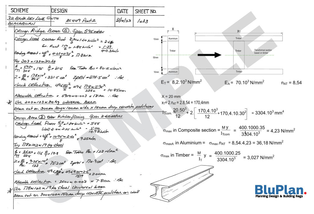 Beam Calculations (Per Beam)